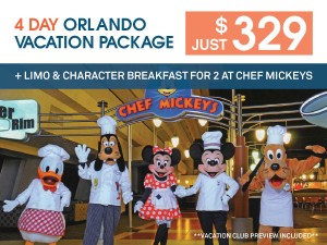 Walt Disney World - 4 Day Orlando Vacation Package